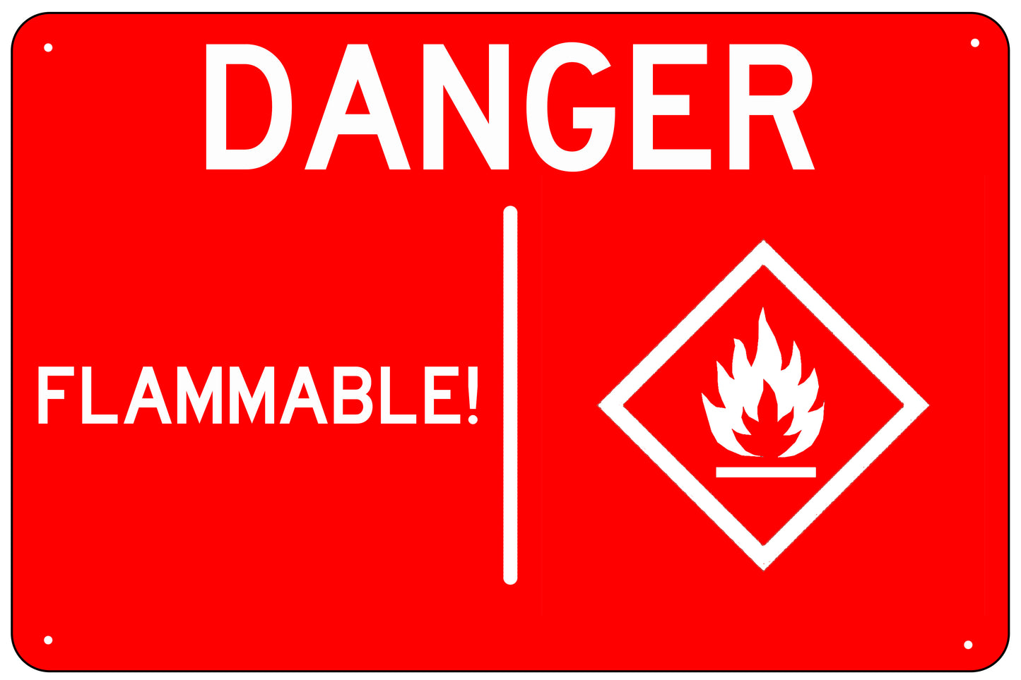 Danger Flammable Standard Sign