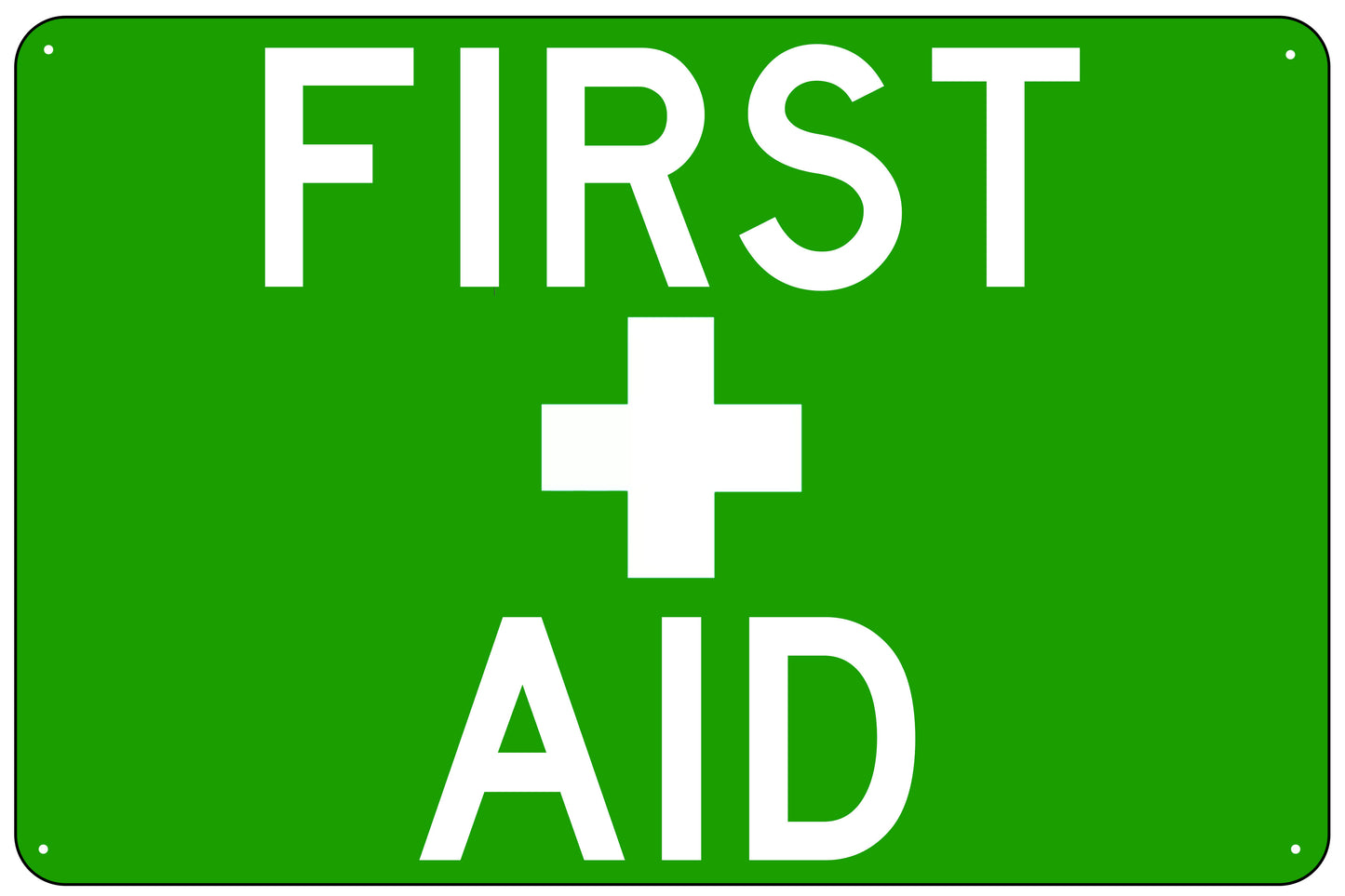 First Aid Standard Sign