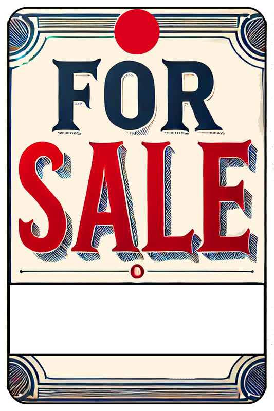 Artistic For Sale Sign