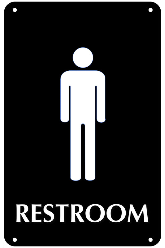 Standard Men's Restroom Sign