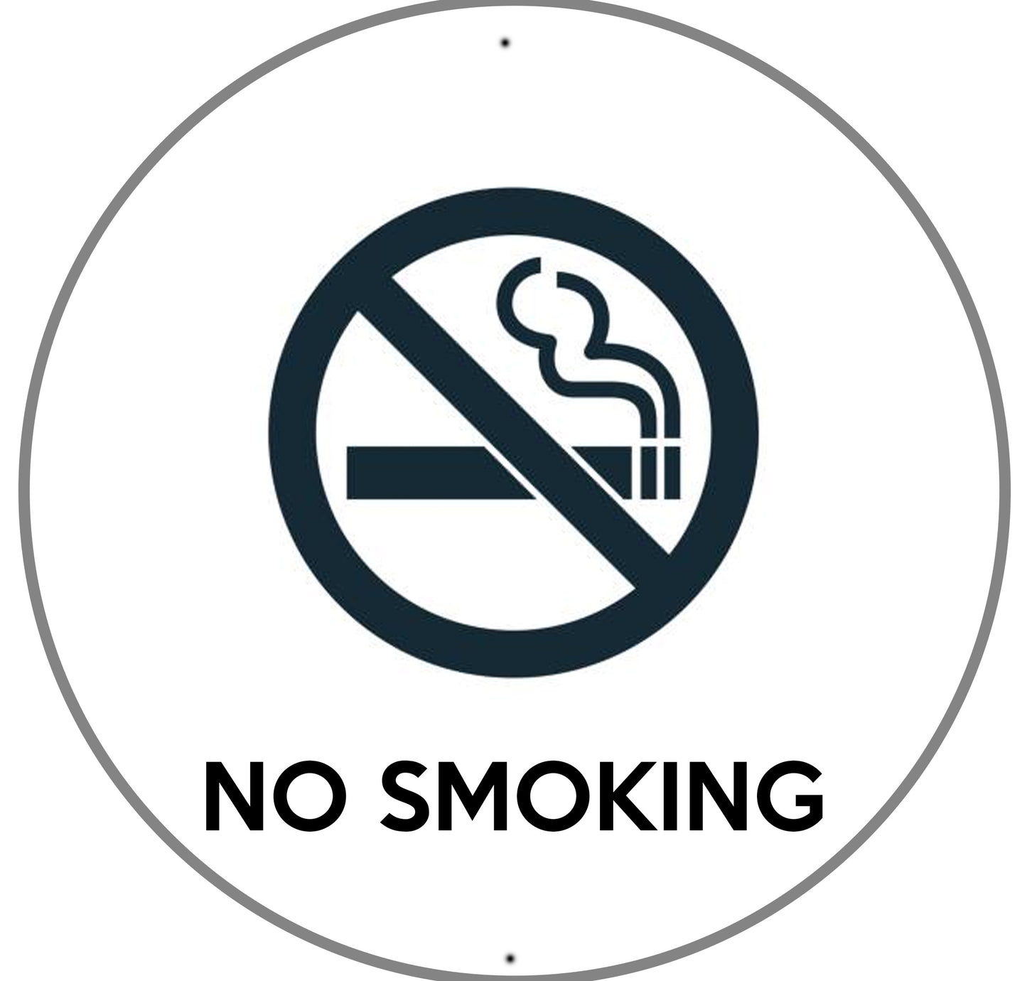 Standard Round No Smoking Sign